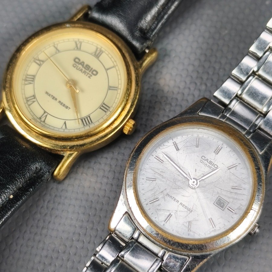 Dos Relojes Casio Quartz: MTP-1004 Malla Cuero y LTP-1141 Malla Metal