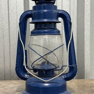 Farol a Queroseno Azul Vintage 28cm para Camping - imagen 4