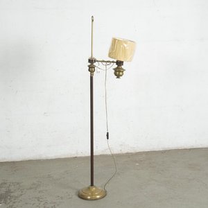 Lámpara de Pie de Bronce y Metal con Pantalla - imagen 1