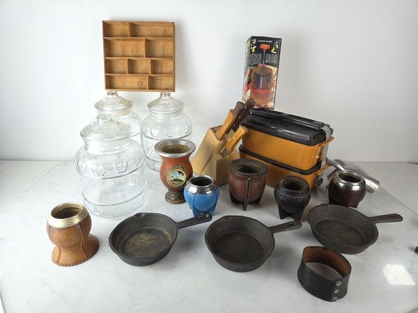 Gran lote de accesorios para la cocina y mates