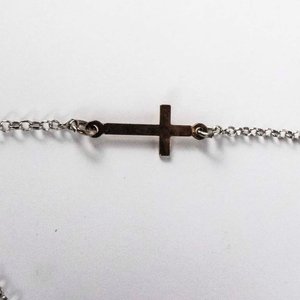 Cadena de Plata con Cruz Bañada en Oro - imagen 2