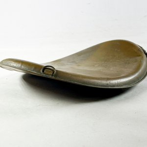 Antiguo Calentador de Agua de Bronce con Tapa y Asa - imagen 4