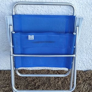 Silla Plegable Master Plus Aluminio Mor Azul con Apoyabrazos - imagen 7