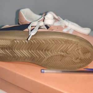 Zapatillas Deportivas Rosadas y Azules de Eco Cuero, Talle 36 (35 UY) - imagen 4