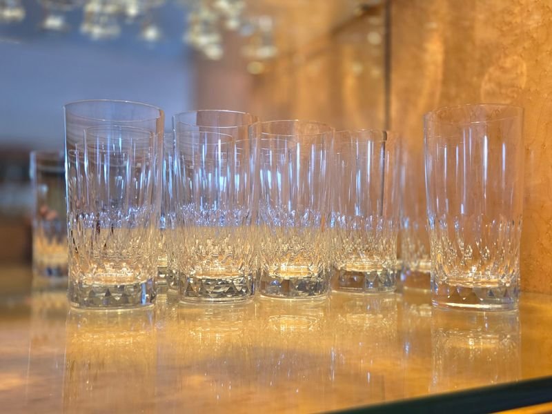 Lote anterior: Vasos altos de cristal en excelente condición