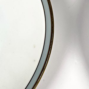 Ocho Platos de Porcelana Rosenthal con Borde Azul y Dorado - imagen 4