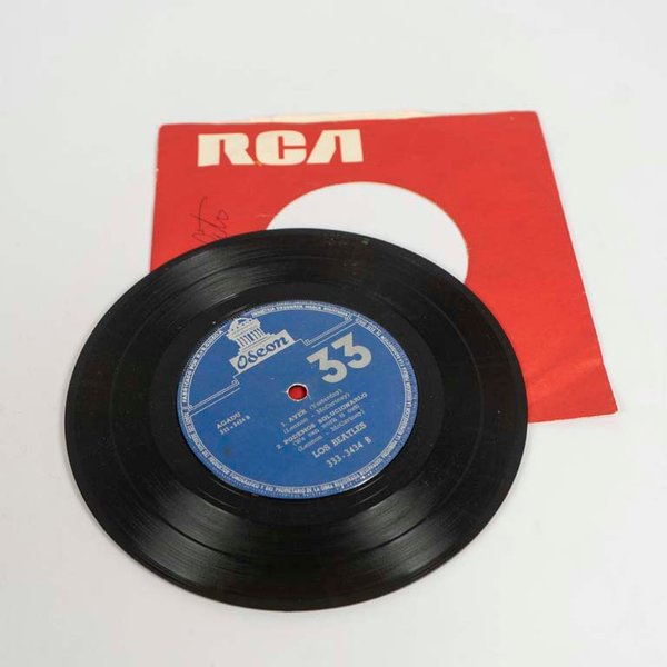 Disco Vinilo Single "Michelle" - Los Beatles - Primera Edición Uruguay - imagen 1