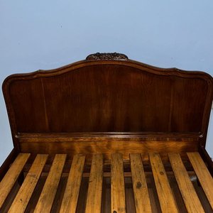 Cama Francesa Estilo Luis XV 2 Plazas Madera Maciza - imagen 2