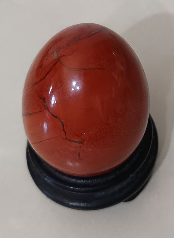 Huevo de Piedra JASPE ROJO natural - Accesorios para Vehículos - imagen 2