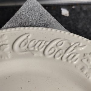 Juego de 6 Platos Grandes Coca-Cola "Fabricado en Italia" - imagen 4