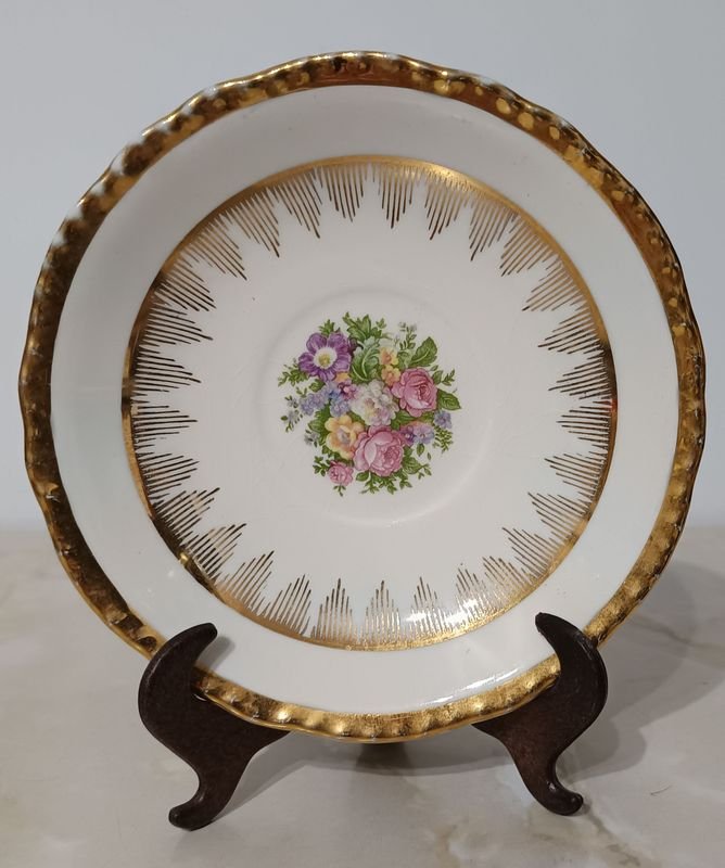 Platillo de Porcelana ATLAS decorado con Oro 22K - imagen 3