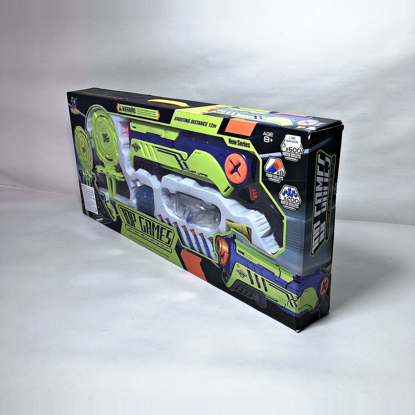 Pistola de Juguete Top Games Water Bullets Gun con Accesorios en Caja