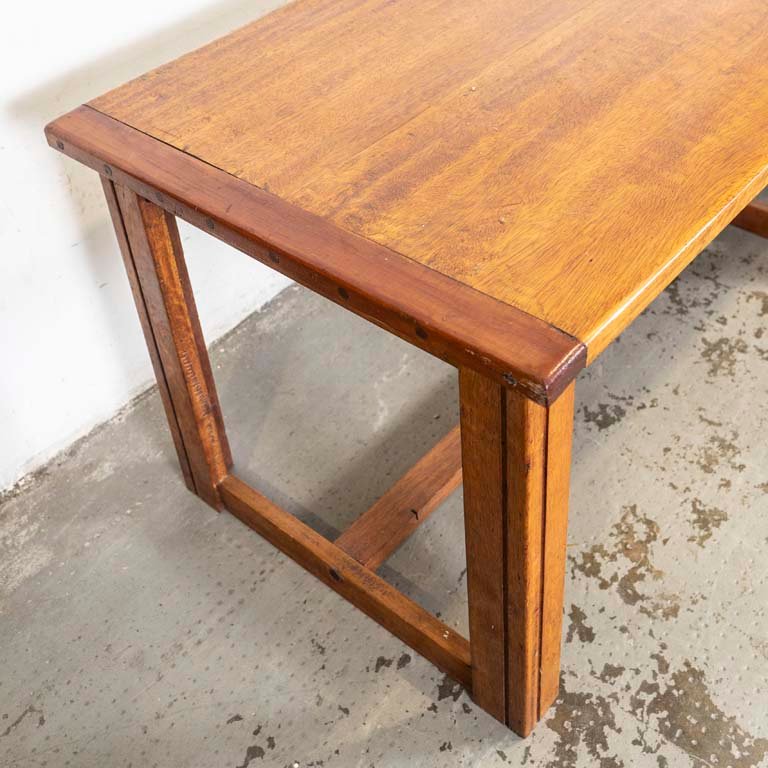 Gran mesa de trabajo en madera rústica - imagen 2