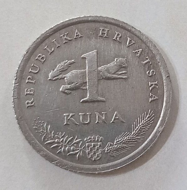 Moneda de 1 kuna croata - Colección de monedas - imagen 1