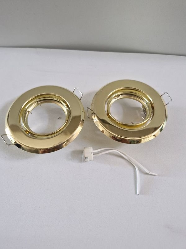 Lámparas de Techo con Diseño Circular y Acabado de Bronce - imagen 1