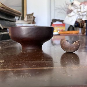 Cuenco y Cuchara de Madera Artesanal Tallada a Mano - imagen 5