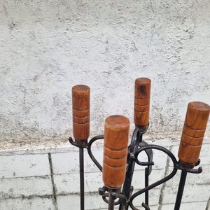 Juego de Accesorios para Estufa a Leña de Hierro Forjado - imagen 3