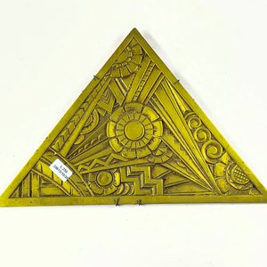 Lote anterior: Placa Triangular Decorativa en Bronce Estilo Art Decó