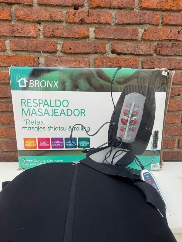 Respaldo Masajeador Bronx "Relax" con Calor y Masajes Shiatsu - imagen 1