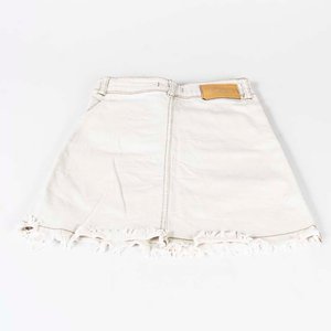 Pollera de Jean Blanca Pastiche Talle XS - imagen 2