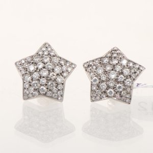 Par de Caravanas de Oro 18k con Brillantes Estrella 2.5Ct - imagen 1
