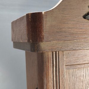 Reloj de Pared Antiguo de Madera con Carrillón, Llave y Péndulo - imagen 7
