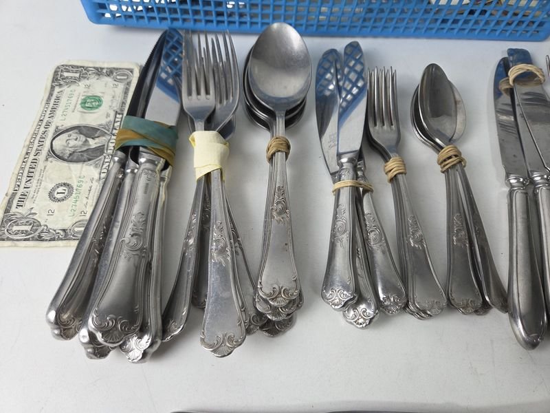 Cubiertos de acrílico y acero inoxidable en venta - imagen 2
