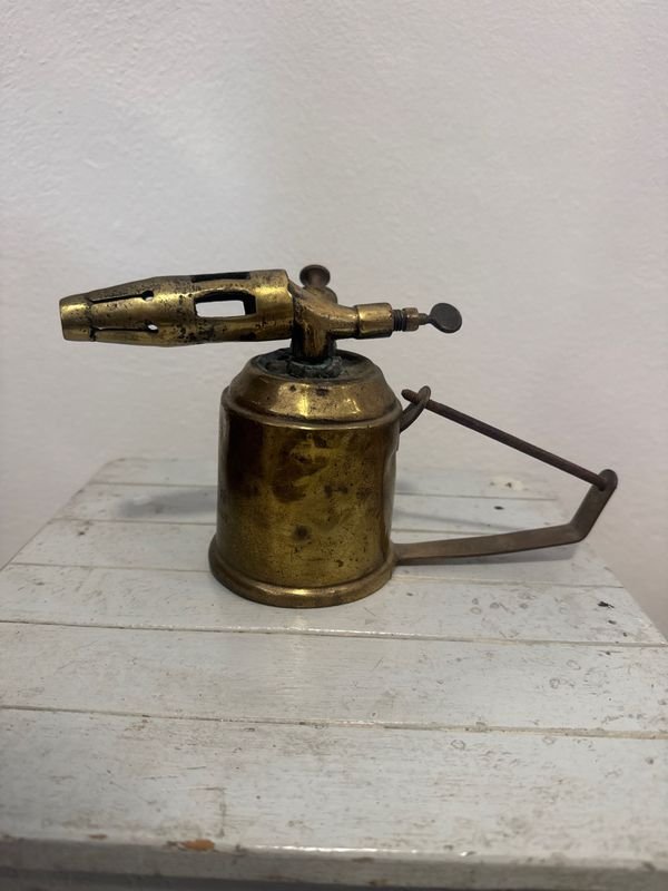 Soplete Antiguo de Bronce para Soldar