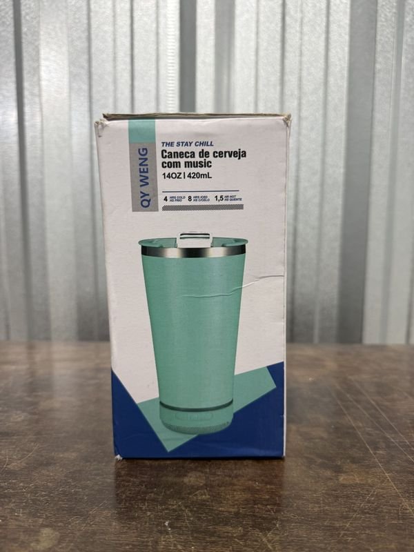 Vaso Térmico Negro "The Stay Chill" con Altavoz Integrado y Tapa Hermética - imagen 1