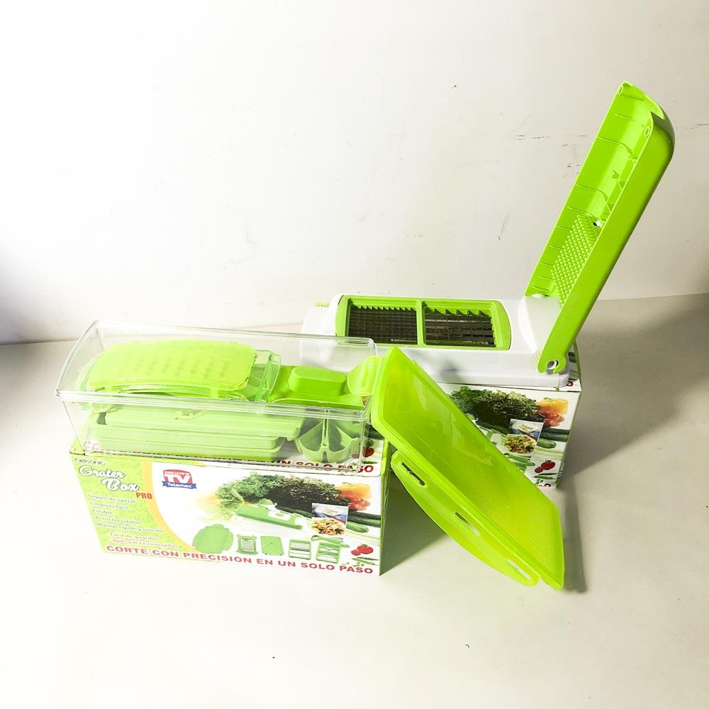 Cortador de Verduras "Quick Chop Box Pro" con Accesorios