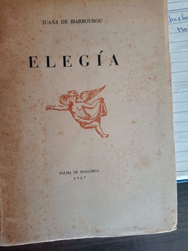 Elegía de 1967 de Juana de Ibarbourou con Firma de Autor
