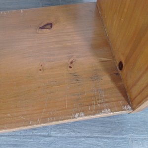 Mesa Auxiliar de Madera con Ruedas - imagen 5