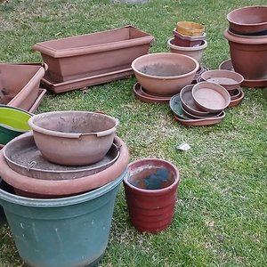 Lote de Macetas de Cerámica y Plástico para Jardín - imagen 2