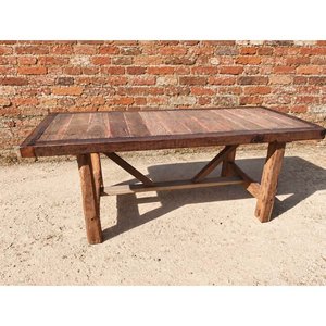 Mesa de Barbacoa Rústica en Madera de Curupay - imagen 2