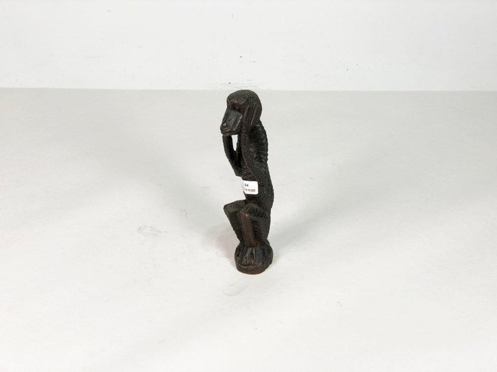 Figura en madera de mono - imagen 2