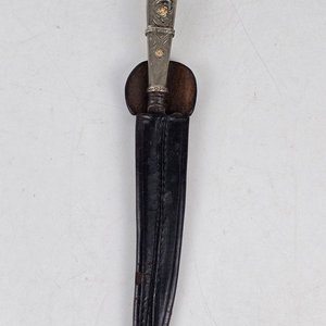 Cuchillo Criollo Franz Wenk con Mango de Platería Criolla y Vaina de Cuero - imagen 7