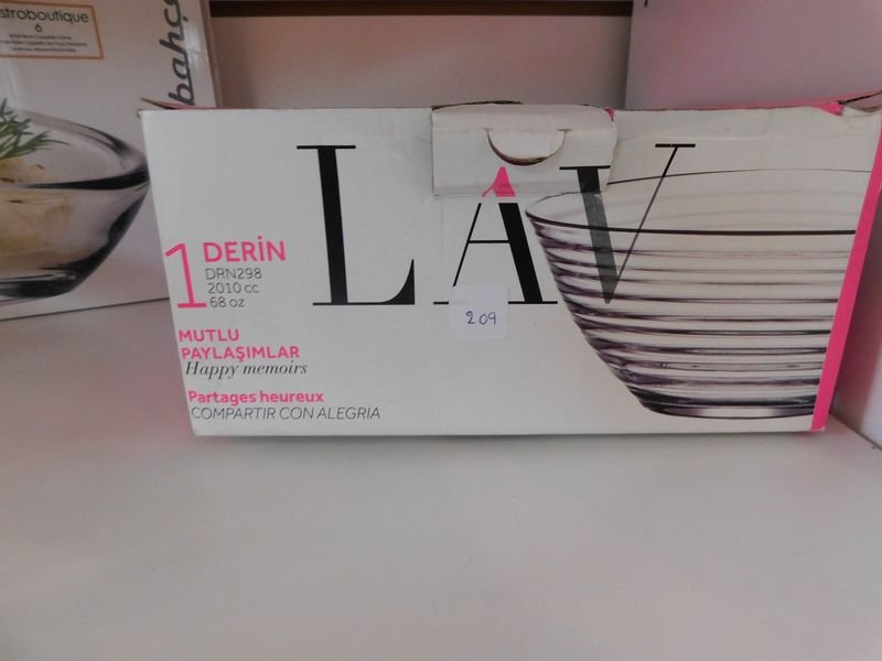 Bowl grande muy lindo de vidrio con diseño