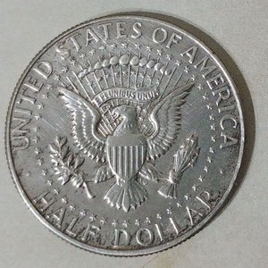 Moneda de Plata Media Dólar John F. Kennedy 1968 D Denver - imagen 2