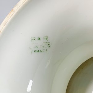 Plato de Porcelana Limoges con Pie Central para Masas, Decoración Floral - imagen 4