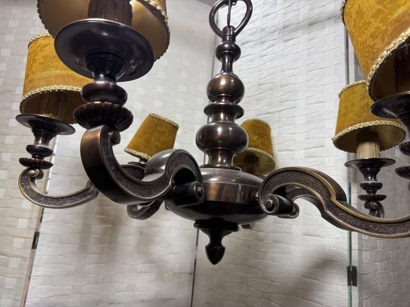 Gran araña en bronce empavonado muy pesada! - Accesorios para Vehículos - imagen 9