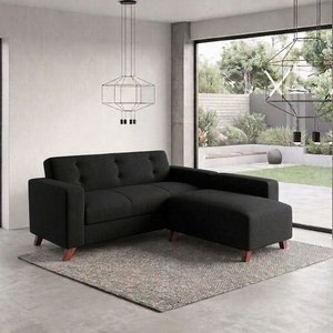 Lote anterior: Sofá Chaise Longue Negro de 2 Piezas Estilo Moderno