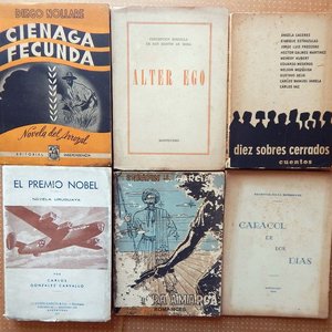 Lote de Seis Libros Uruguayos: Ciencia Fecunda, Alter Ego, Cuentos, El Premio Novel, Caracol de los Días y Tierra Amarga - imagen 1