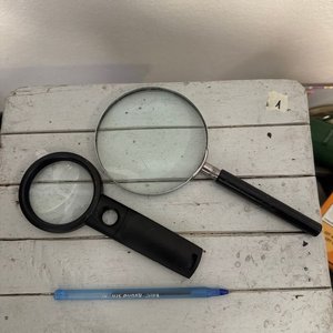 Lote de 2 Lupas con Mango Negro - imagen 1