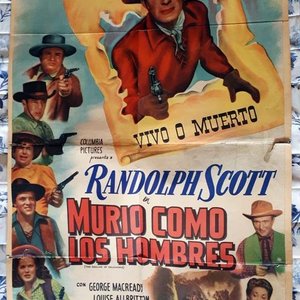 Lote anterior: Póster de Cine "Murió Como los Hombres" (1949) con Randolph Scott
