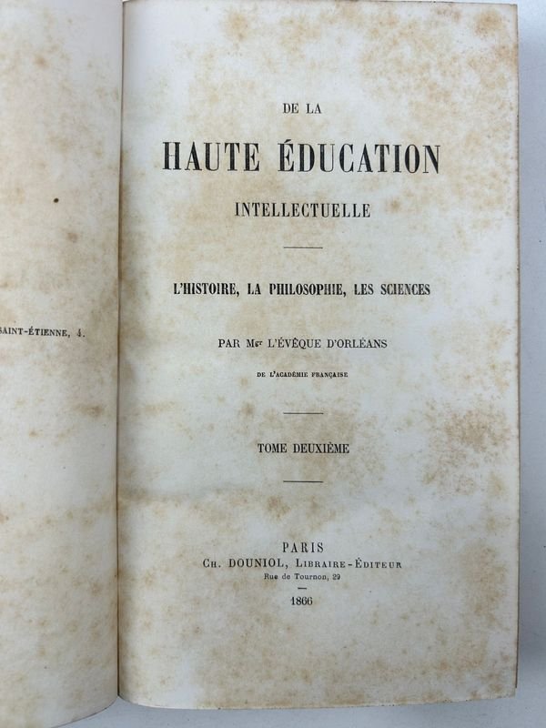 Libros de Educación Intelectual de Félix Dupanloup - imagen 4