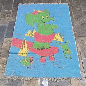 Dos Colchonetas Plegables Azules y Alfombra Infantil con Elefante - imagen 8