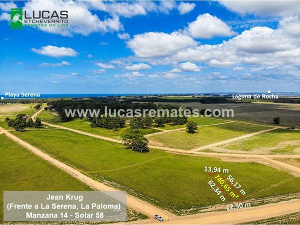 Terreno de 740 m2 con Vista Panorámica a 5 min de La Paloma y Laguna de Rocha