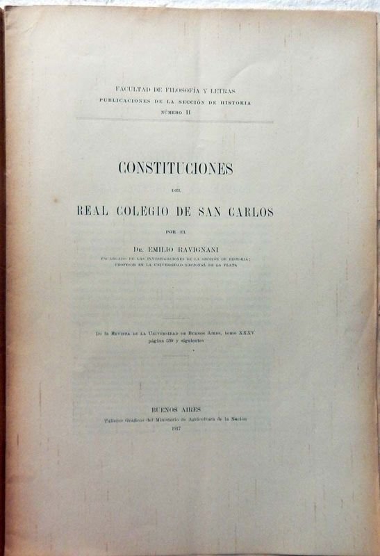 Libro antiguo de Constituciones Del Real Colegio De San Carlos - imagen 2