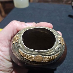 Mate Galleta de Calabaza con Detalles en Plata y Oro - imagen 5