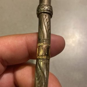 Bombilla Curva de Plata y Oro para Mate - imagen 2